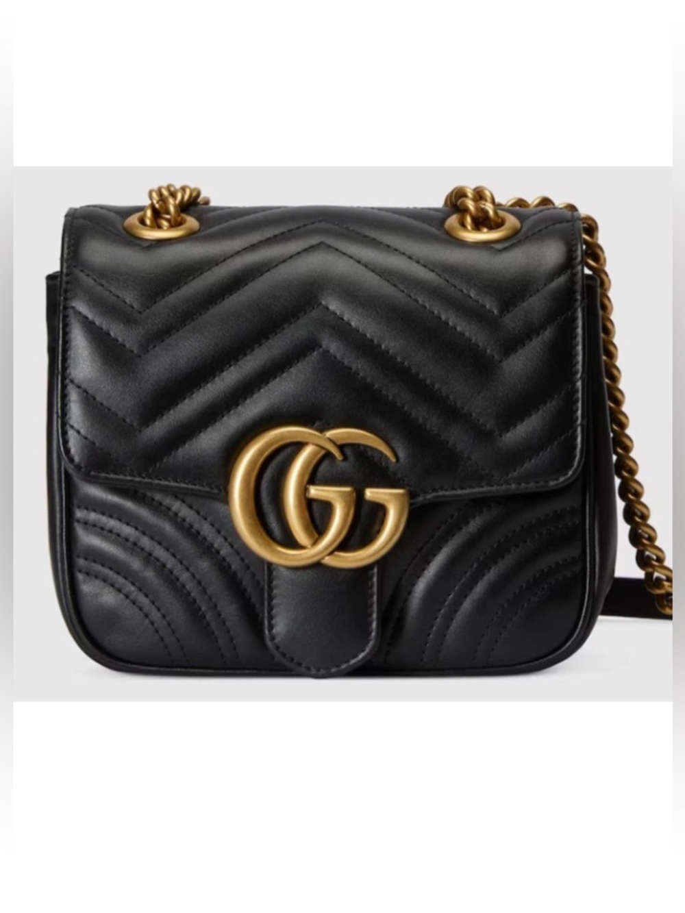 Gucci GG Marmont Mini Shoulder Bag Black